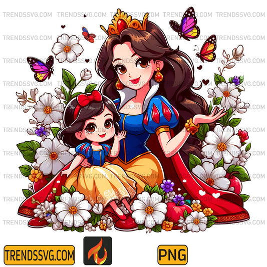 SnowWhiteMomAndDaughterPrincessPng
