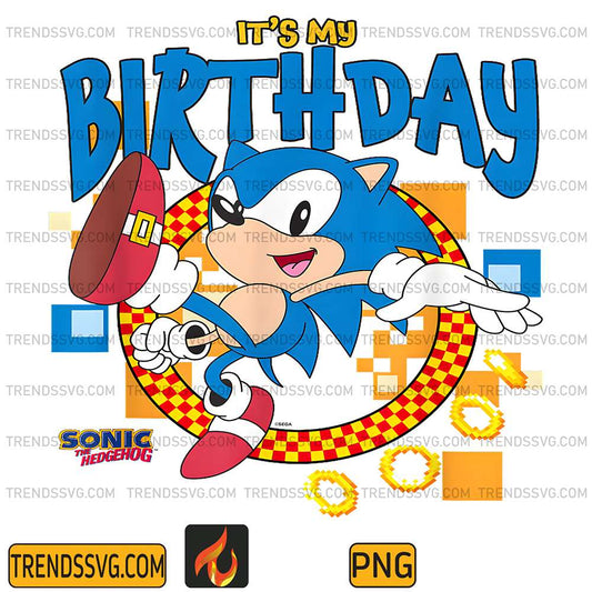 Sonic-The-Hedgehog-It-s-My-Birthday-Png