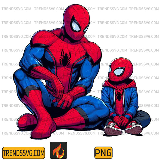 Spider-Man-Dad-And-Son-Png_4