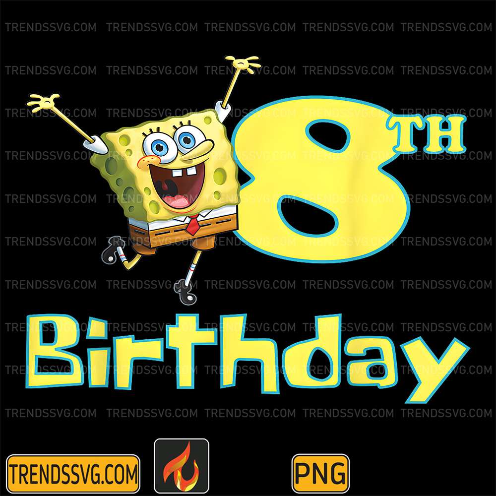 SpongeBob-Square-Pants-8th-Birthday-Png