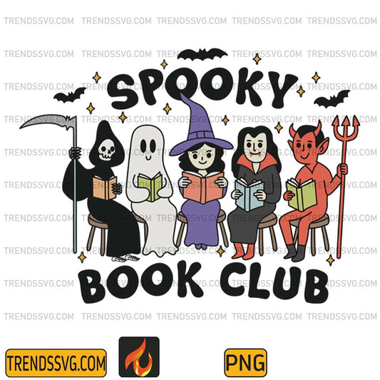 Spooky-Book-Club-Cute-Bookish-Halloween-Png