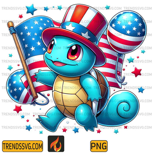 Squirtle-America-4th-Of-July-Png