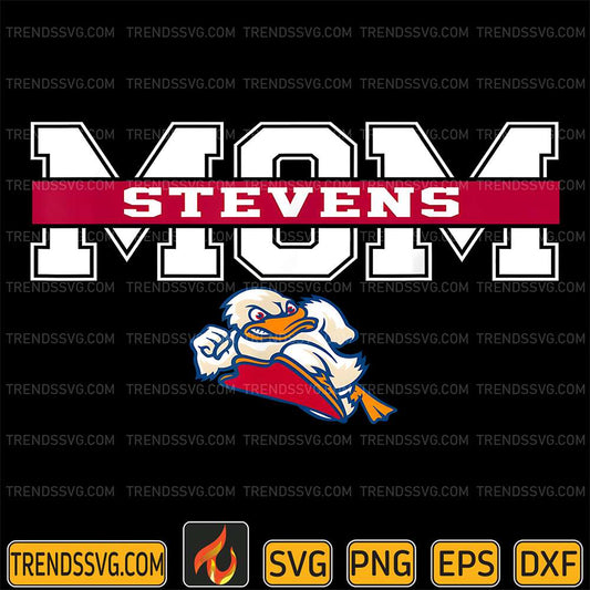 Stevens-Institute-Of-Technology-Mom-College-Spirit-Duck-Mascot-Svg