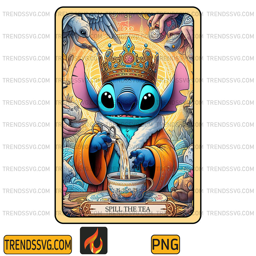 StitchSpillTheTeaMomTarotCardPng