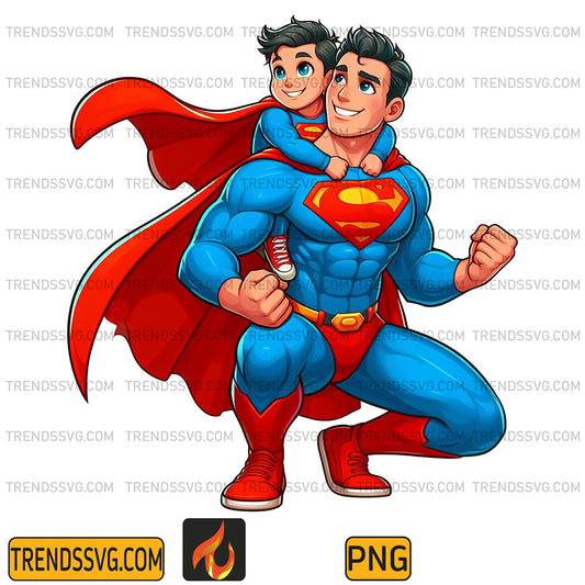 Super-Man-Dad-And-Son-Png_1