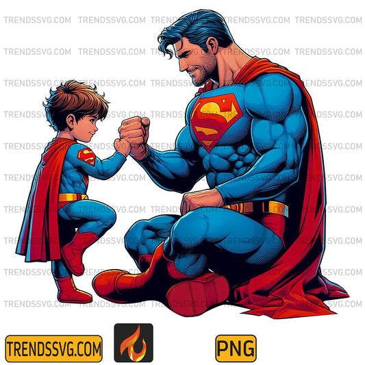 Super-Man-Dad-And-Son-Png_3