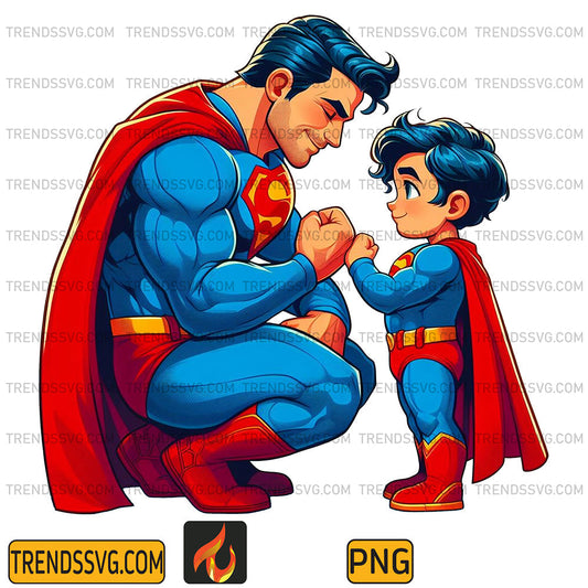 Super-Man-Dad-And-Son-Png_5