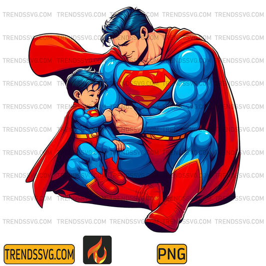 Super-Man-Dad-And-Son-Png_6