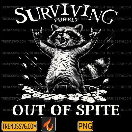 Surviving-Purely-Out-Of-Spite-Raccoon-Png