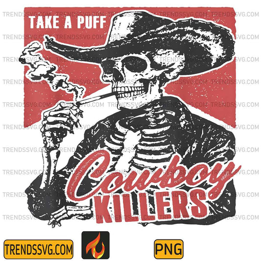 Take-A-Puff-Cowboy-Killers-Skeleton-Png