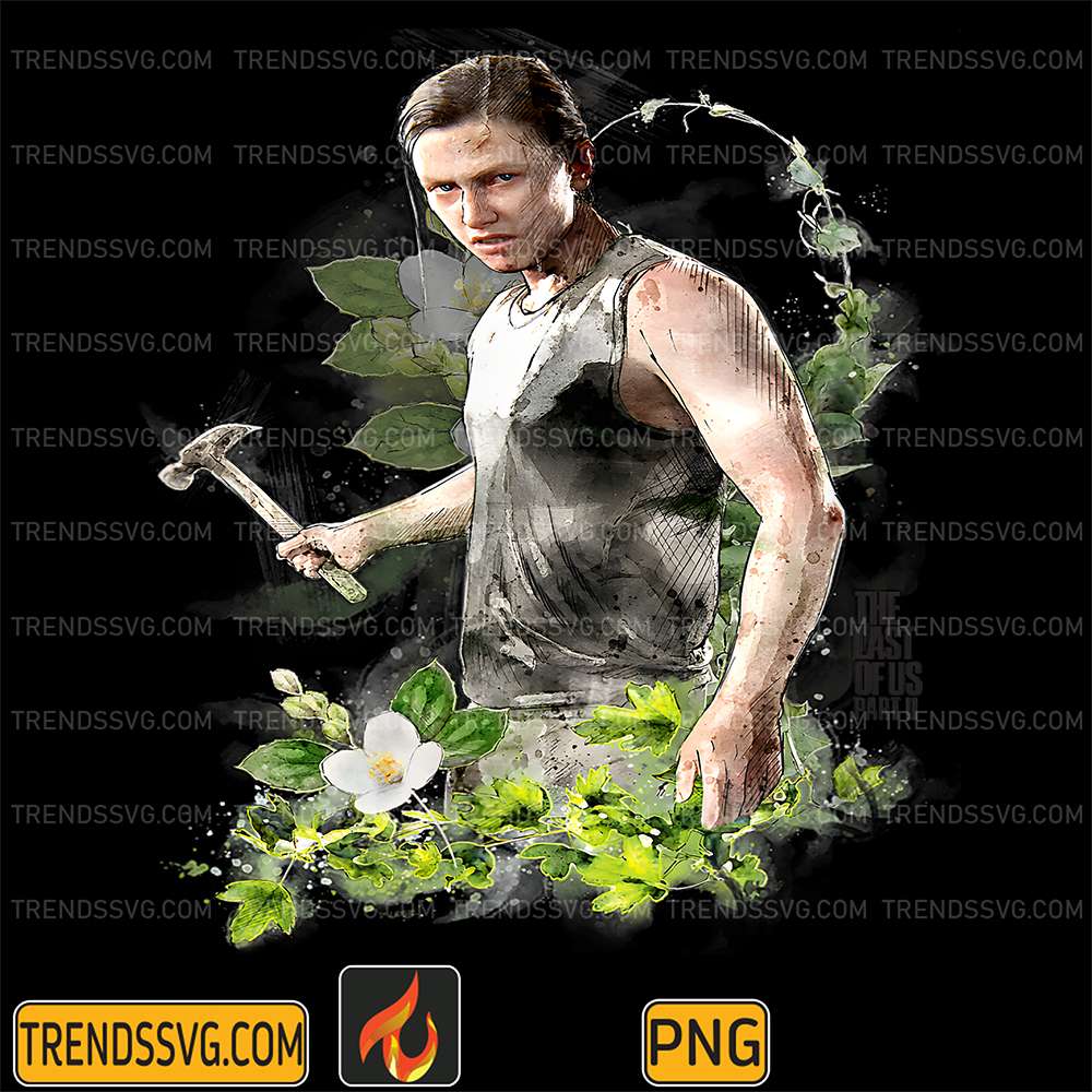 The-Lastof-Us-Part-II-Abby-Anderson-Floral-Watercolor-Png