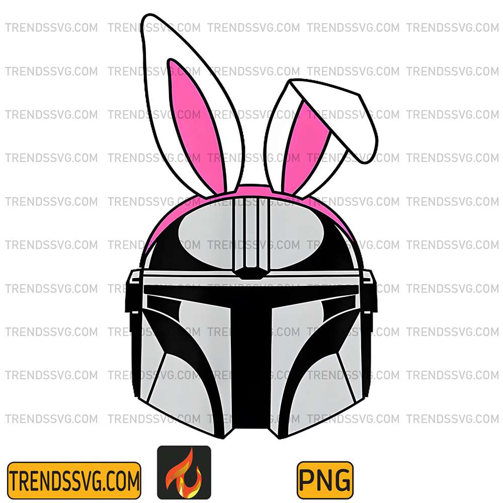 The-Mandalorian-Helmet-Spring-Easter-Bunny-Ears-Png