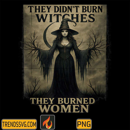 They-Didn-t-Burn-Witches-They-Burned-Women-Png