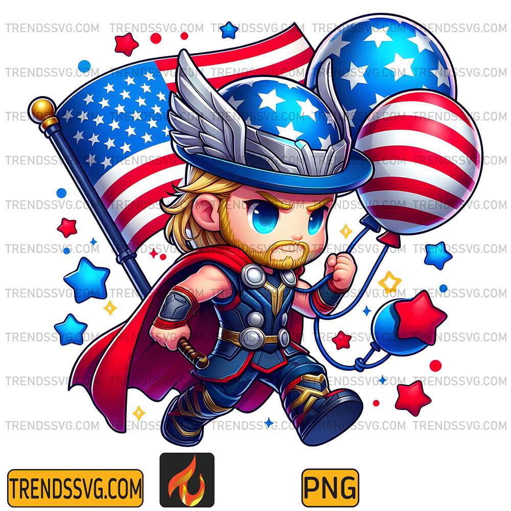 Thor-America-4th-Of-July-Png