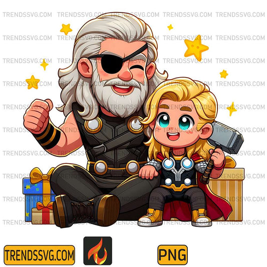 Thor-Dad-And-Son-Png-8