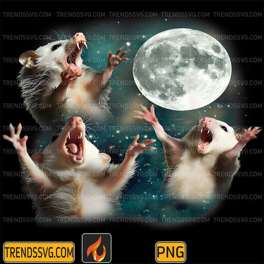 Three-Opossum-Moon-Weird-Cursed-Meme-Png