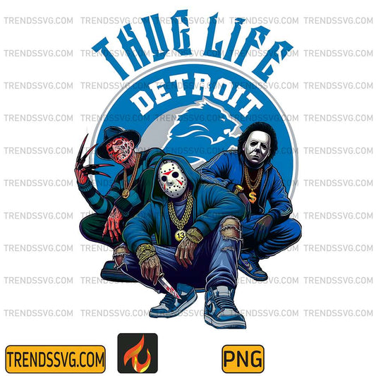 Thug-Life-Detroit-Lions-Png