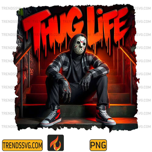 Thug-Life-Horror-Jason-Voorhees-Halloween-Png