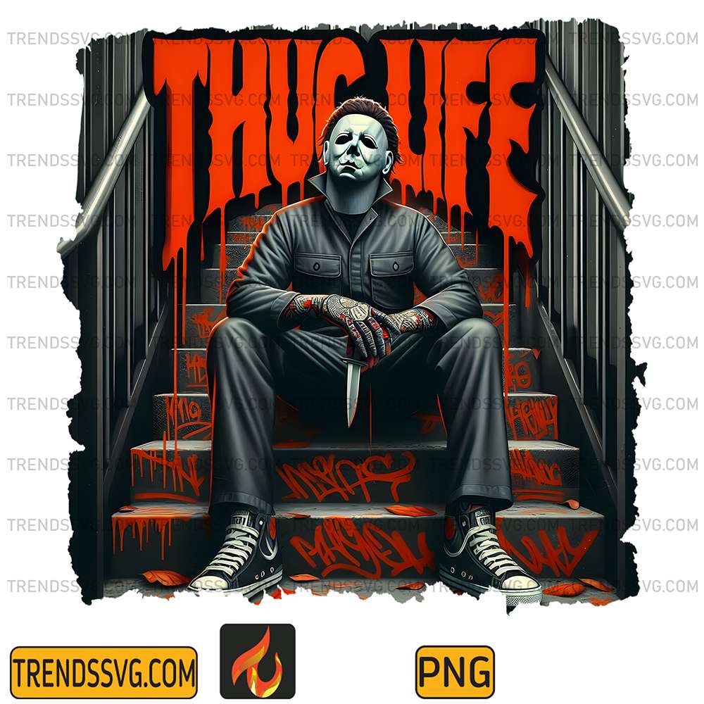 Thug-Life-Horror-Michael-Myers-Halloween-Png