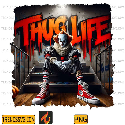 Thug-Life-Horror-Pennywise-Halloween-Png