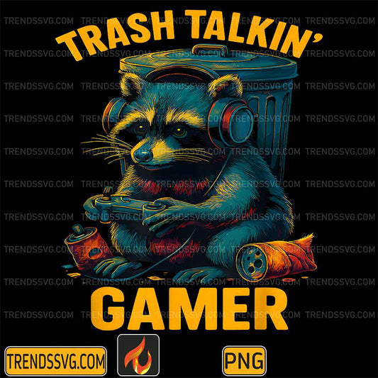 Trash-Talkin-Raccoon-Gamer-Png