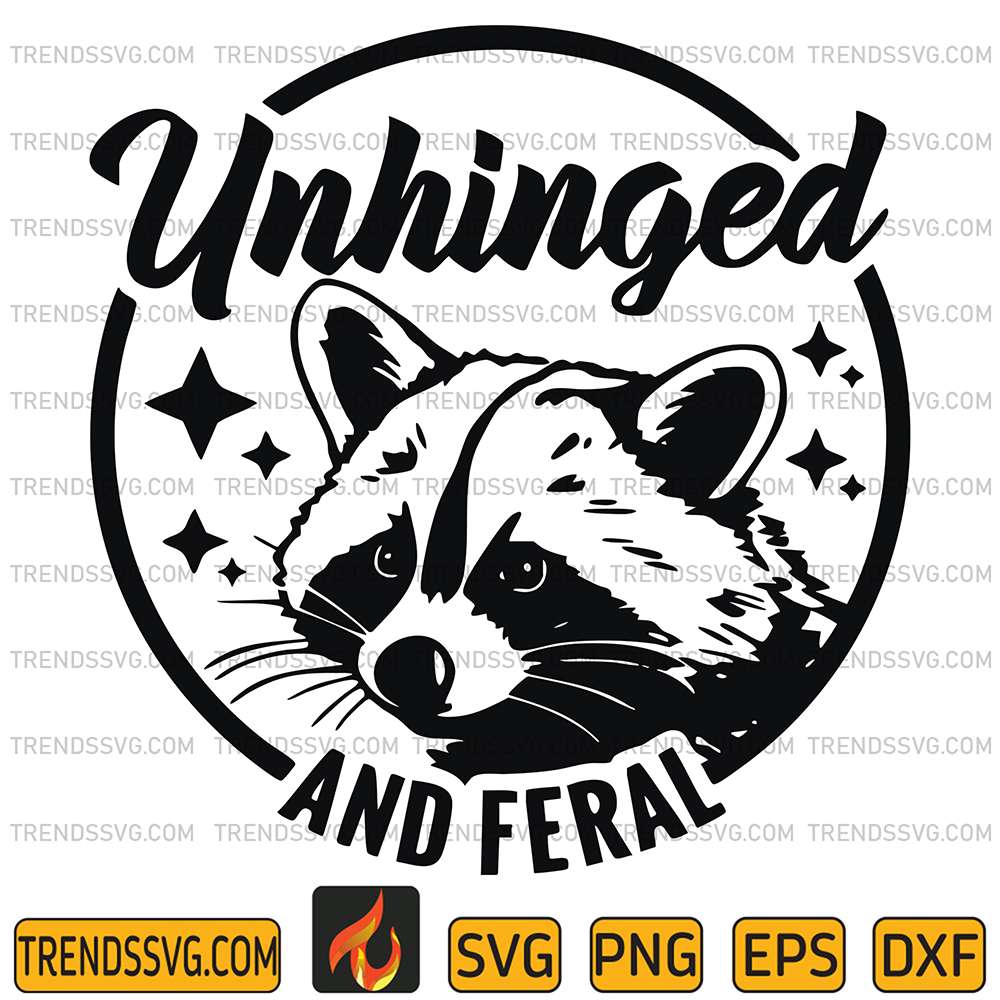 Unhinged-And-Feral-Raccoon-Svg