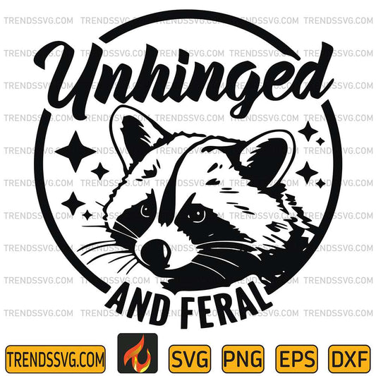 Unhinged-And-Feral-Raccoon-Svg