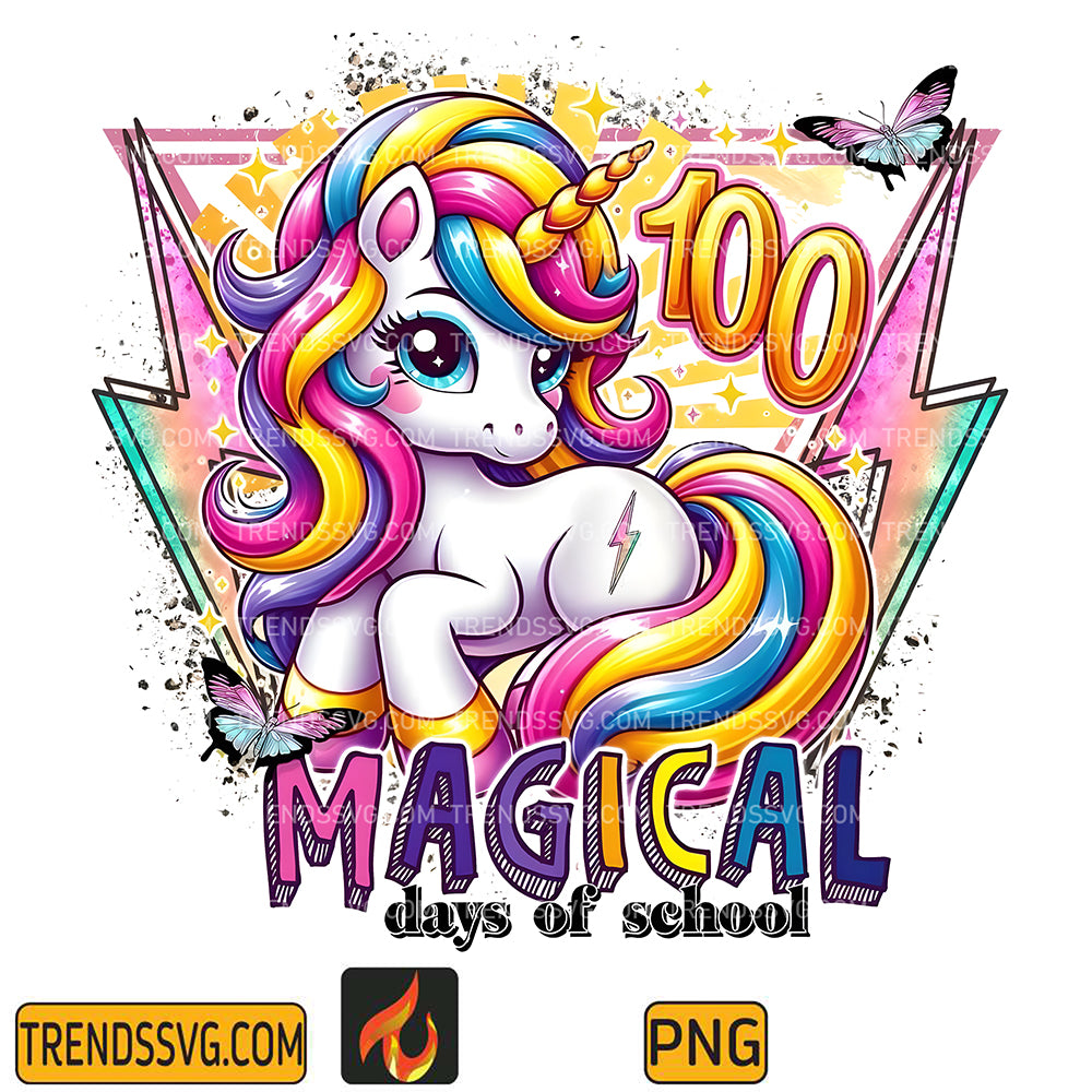 Unicorn100MagicalDaysOfSchoolPng