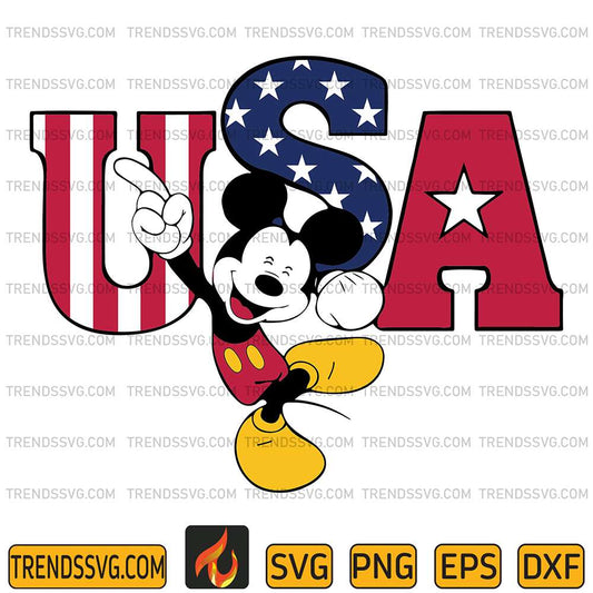 Usa-Mickey-4th-Of-July-Svg
