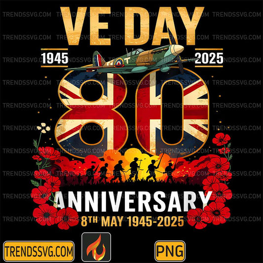 Ve-Day-1945-2025--80th-Anniversary-8th-May-1945-2025-Png