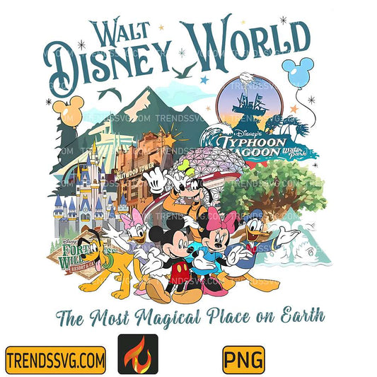 Walt-Disney-World-The-Most-Magical-Place-On-Earth-Png