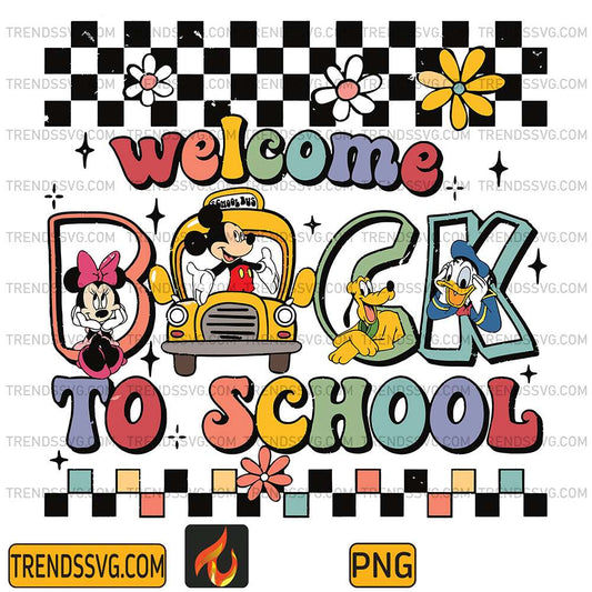 Welcome-To-School-Mickey-And-Friends-Back-To-School-Png