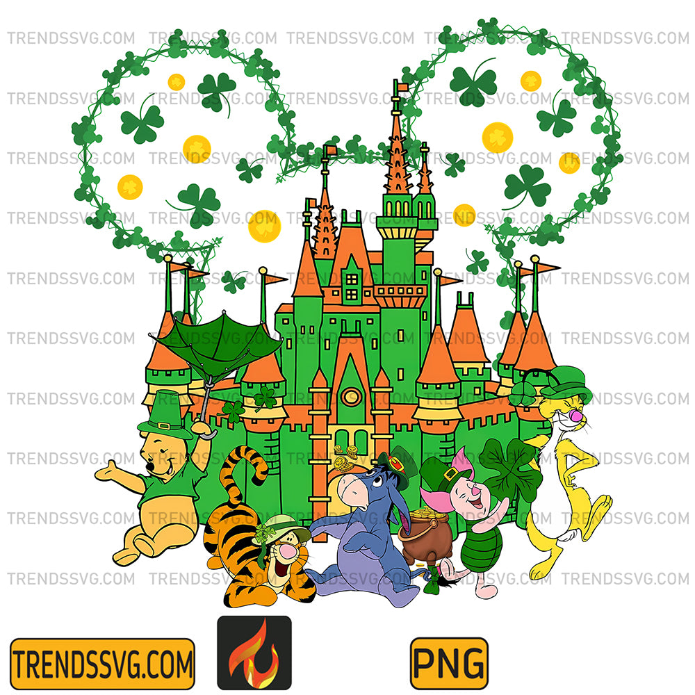 WinnieThePoohStPatricksDayCastlePng