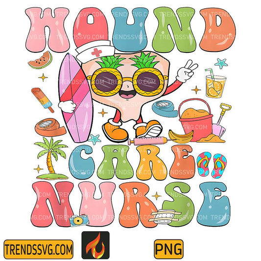 Wound-Care-Nurse-Summer-Vibes-Png