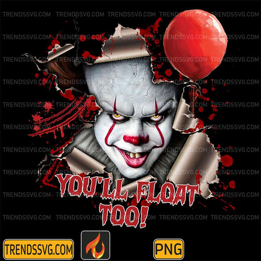You-ll-Float-Too-Pennywise-Horror-Character-Halloween-Png