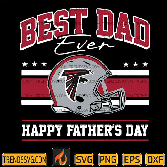 Best Dad Ever Atlanta Falcons Svg JUMBOSVG