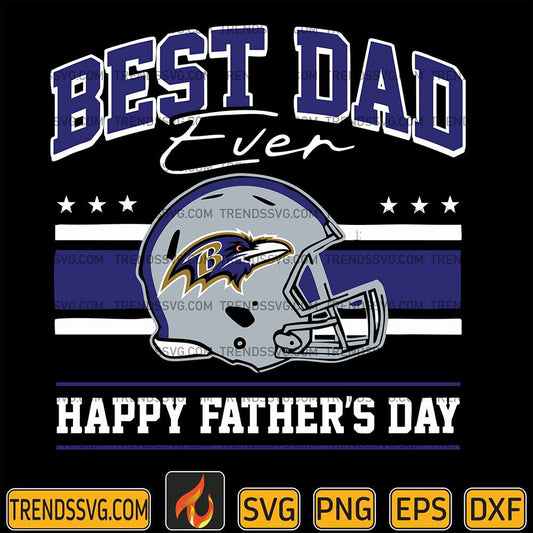 Best Dad Ever Baltimore Ravens Svg JUMBOSVG