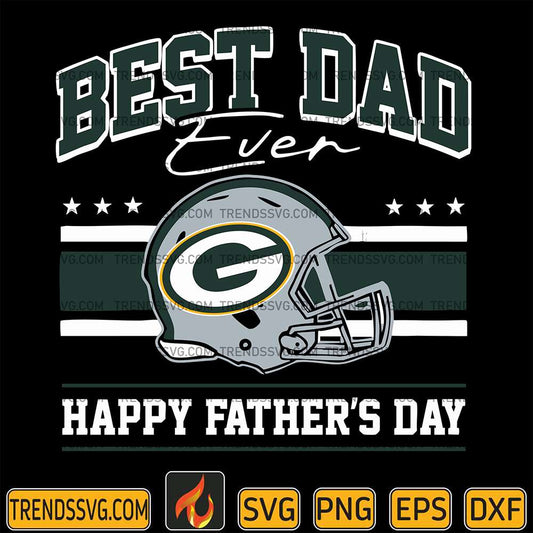 Best Dad Ever Green Bay Packers Svg JUMBOSVG
