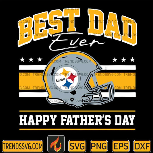 Best Dad Ever Pittsburgh Steelers Svg JUMBOSVG