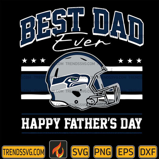 Best Dad Ever Seattle Seahawks Svg JUMBOSVG